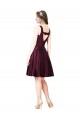 Satin Bateau Neck V-Back A-Line Prom Dress Canada Factory