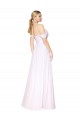 Soft Chiffon High Neck A-Line White Prom Dress Canada Factory