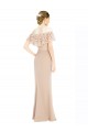 Soft Chiffon & Lace Off the Shoulder A-Line Champagne Prom Dress Canada Factory