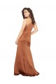 Silky Satin One Shoulder A-Line Orange Prom Dress Canada Factory