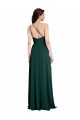Stretch Crepe One Shoulder Open Back A-Line Midnight Green Prom Dress Canada Factory