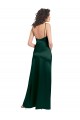 Stretch Satin Scoop Neck Open Back A-Line Hunter Prom Dress Canada Factory