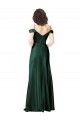 Stretch Satin Spaghetti Straps V-Back A-Line Hunter Prom Dress Canada Factory