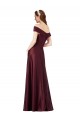 Satin Strapless A-Line Burgundy Gold Black Tie Prom Dress Canada Factory
