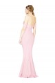 Stretch Crepe Strapless Low Back A-Line Pink Prom Dress Canada Factory