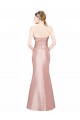 Stretch Satin Strapless Low Back A-Line Prom Dress Canada Factory