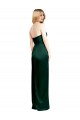 Stretch Satin Strapless A-Line Hunter Prom Dress Canada Factory