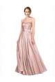 Stretch Satin Strapless Low Back A-Line Black Tie Prom Dress Canada Factory