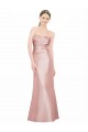 Stretch Satin Strapless Low Back A-Line Prom Dress Canada Factory