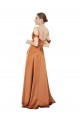 Silky Satin Sweetheart Low Back A-Line Orange Prom Dress Canada Factory