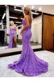 Velvet Sequin Sweetheart A-Line Lavender Homecoming Dress Canada Factory