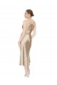 Silky Satin V-Neck A-Line Prom Dress Canada Factory
