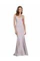 Stretch Crepe Strapless Mermaid Arctic Lilac Prom Dress Canada Factory