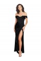 Silky Satin Sweetheart Low Back A-Line Black Black Tie Prom Dress Canada Factory