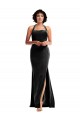 Stretch Velvet Halter Neck Low Back Mermaid Black Prom Dress Canada Factory