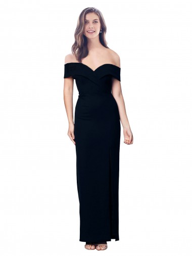 Stretch Crepe Sweetheart Mermaid Black Prom Dress Canada Factory