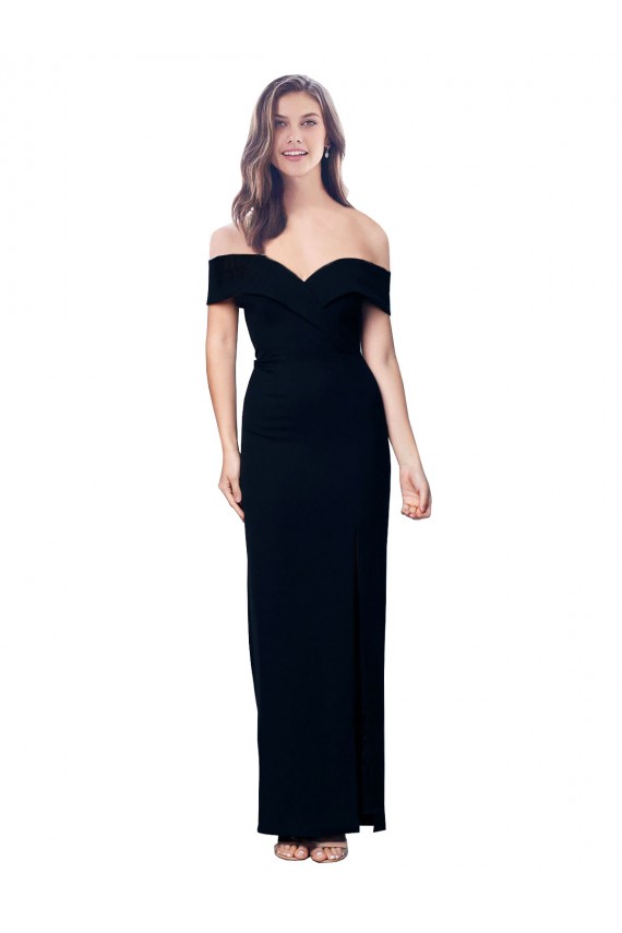 Stretch Crepe Sweetheart Mermaid Black Prom Dress Canada Factory