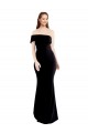 Stretch Crepe One Shoulder Keyhole Back Mermaid Black Prom Dress Canada Factory