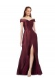 Satin Strapless A-Line Burgundy Gold Black Tie Prom Dress Canada Factory