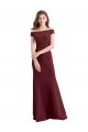 Stretch Crepe High Neck Sheath Burgundy Gold Prom Dress Canada Factory