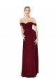 Soft Chiffon High Neck Mermaid Burgundy Prom Dress Canada Factory