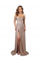 Sequin Strapless A-Line Champagne Prom Dress Canada Factory