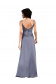 Silky Satin V-Neck Column Black Prom Dress Canada Factory