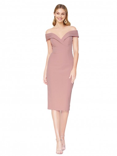 Stretch Crepe High Neck Mermaid Dusty Pink Black Tie Prom Dress Canada Factory