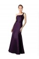 Satin One Shoulder Mermaid Grape Prom Dress Canada Factory