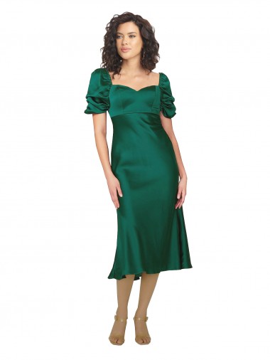 Silky Satin Sweetheart Low Back A-Line Hunter Prom Dress Canada Factory