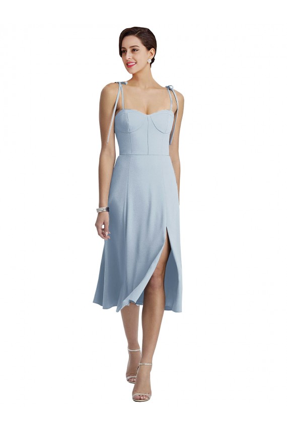 Stretch Crepe Sweetheart A-Line Light Sky Blue Prom Dress Canada Factory