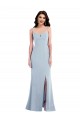 Stretch Crepe Spaghetti Straps Trumpet Light Sky Blue Prom Dress Canada Factory