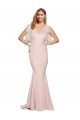 Stretch Crepe & Tulle Sweetheart Low Back Sheath Mauve Prom Dress Canada Factory