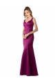 Satin Bateau Neck Open Back Sheath Merlot Black Tie Prom Dress Canada Factory
