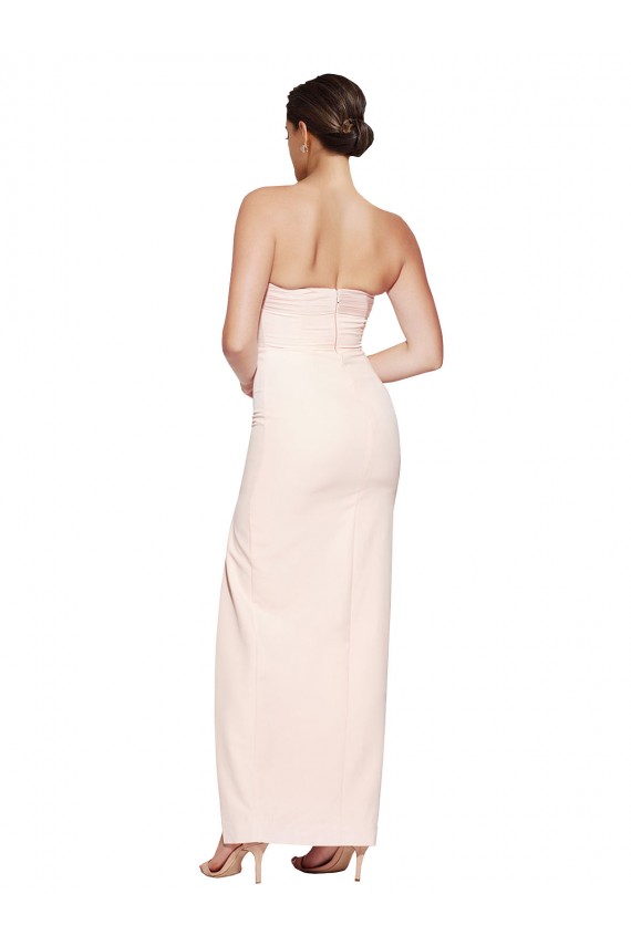 Stretch Satin Cowl Neck Low Back Mermaid Prom Dress Canada Factory