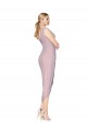 Soft Chiffon High Neck V-Back Mermaid Primrose High Low Prom Dress Canada Factory