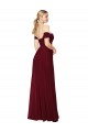 Soft Chiffon High Neck Mermaid Burgundy Prom Dress Canada Factory