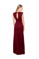 Soft Chiffon High Neck Keyhole Back Mermaid Burgundy Prom Dress Canada Factory