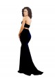Stretch Crepe High Neck Low Back Mermaid Black Prom Dress Canada Factory