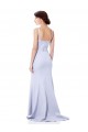 Stretch Crepe High Neck Sleeveless Mermaid Light Sky Blue Long Prom Dress Canada Factory