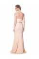 Stretch Crepe High Neck Mermaid Nude Black Tie Prom Dress Canada Factory