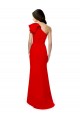 Stretch Crepe High Neck Sleeveless Mermaid Red Long Prom Dress Canada Factory