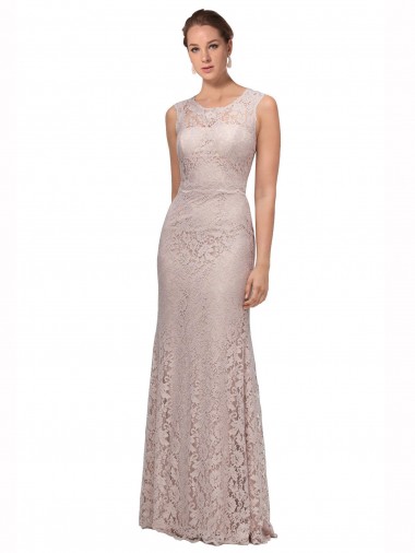 Lace Scoop Neck Mermaid Prom Dress Canada Factory