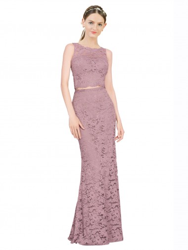 Lace Illusion Neck Mermaid Prom Dress Canada Factory