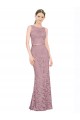 Lace Illusion Neck Mermaid Prom Dress Canada Factory