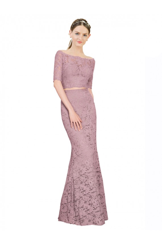 Lace Off the Shoulder Mermaid Prom Dress Canada Factory