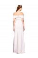 Stretch Crepe Off the Shoulder Mermaid White Prom Dress Canada Factory