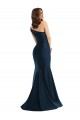 Silky Satin One Shoulder Mermaid Light Sky Blue Prom Dress Canada Factory