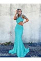 Velvet Sequin One Shoulder Mermaid Prom Dress Canada Factory