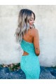 Velvet Sequin One Shoulder Mermaid Prom Dress Canada Factory
